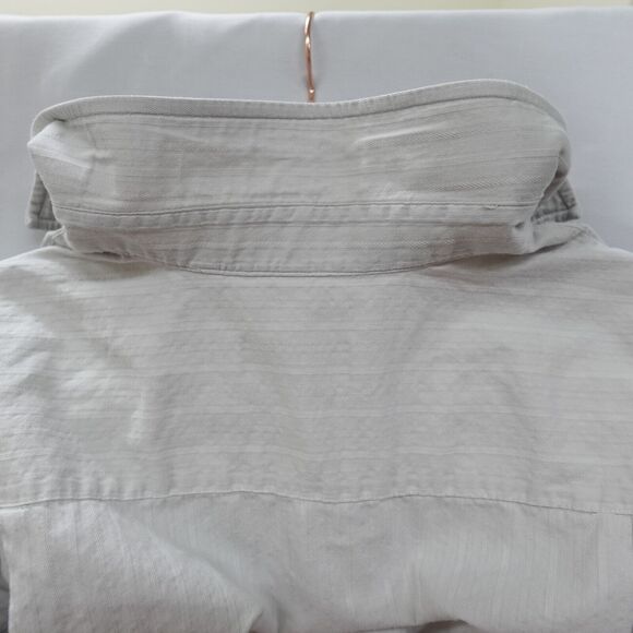 Donald J. Trump Signature Collection Button Dress Shirt Mens 17.5 34/35 Gray - Picture 10 of 16